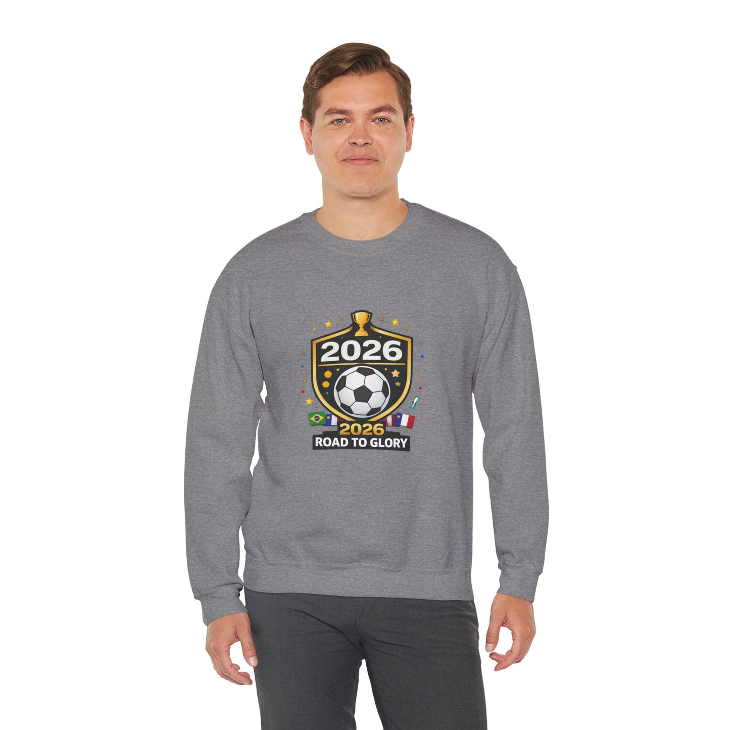2026 Road to Glory Soccer Match Day Crewneck Sweatshirt