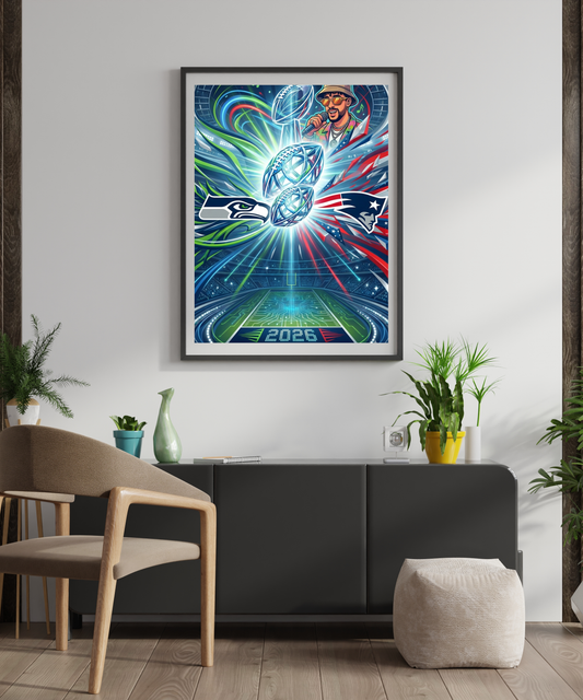 2026 Championship Sunday Matte Wall Poster — Game Day Football Art Print