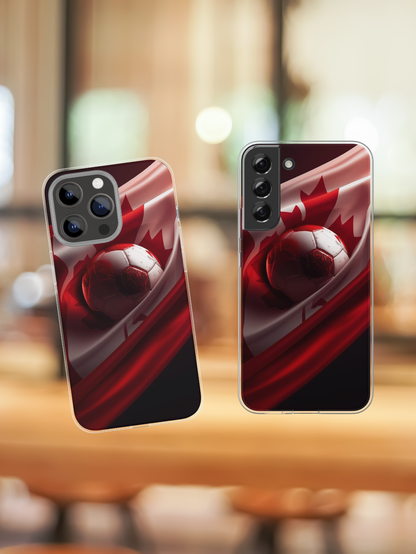 Canadian Soccer Red Maple Phone Protective Case