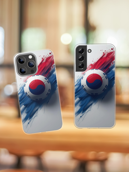 Korean Flag Taeguk Soccer Crest Phone Protective Case