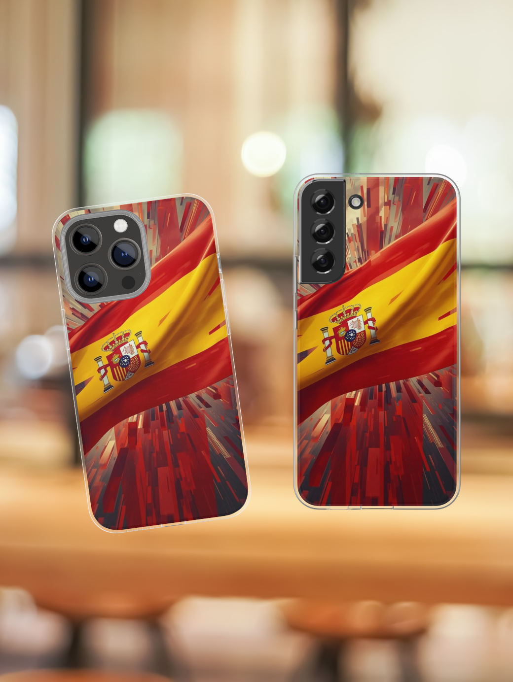 Spanish Flag Tough Phone Case — Shockproof Protective Case with Spain Crest