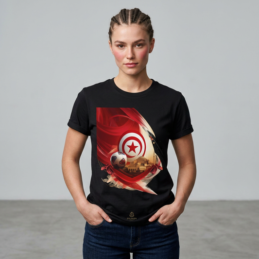 Tunisia Football Crest T-Shirt — Tunisian Soccer Fan Tee