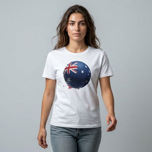 Australia Flag Football T-Shirt — Patriotic Aussie Graphic Tee