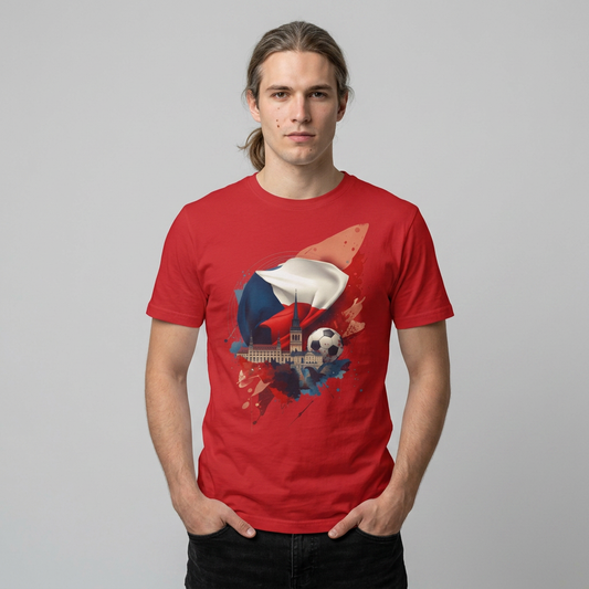 Czech Republic Flag Soccer T-Shirt – Football Fan Tee