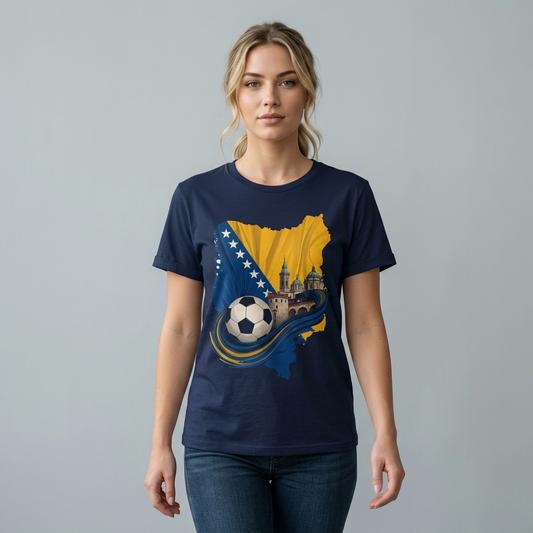 Bosnia Soccer T-Shirt — Bosnia & Herzegovina Football Fan Tee