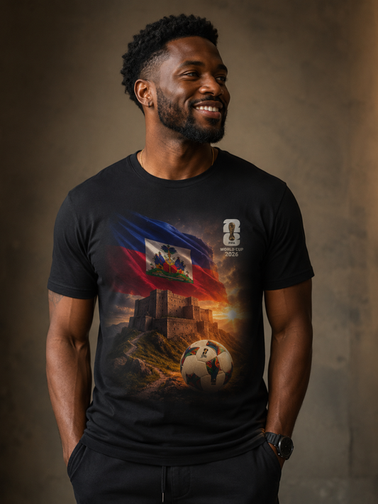 Haiti Football Flag T‑Shirt — 2026 Soccer Tribute Fan Tee