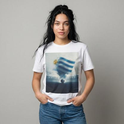 Uruguay Football Flag Epic Stadium T-Shirt – Vintage Soccer Fan Tee