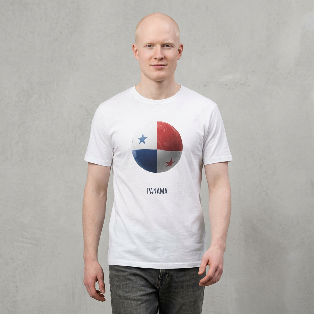 Panama Football Flag Minimalist Graphic T-Shirt Los Canaleros Soccer Design Tee