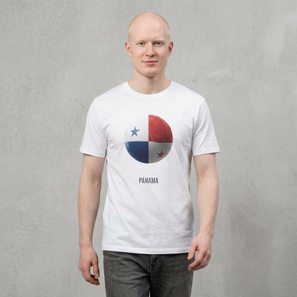 Panama Football Flag Minimalist Graphic T-Shirt Los Canaleros Soccer Design Tee