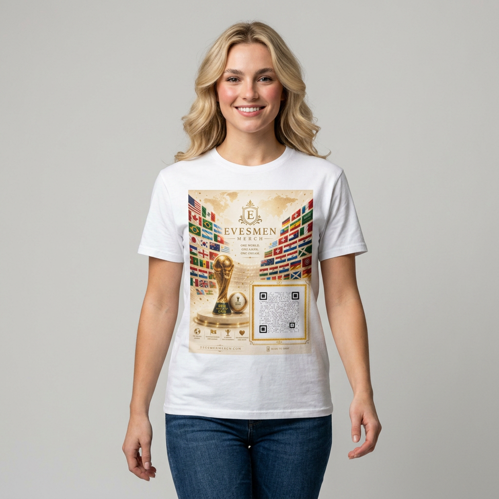 Global Football Flags Graphic Tee 2026 Soccer World Championship Commemorative T-Shirt
