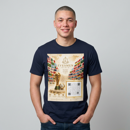Global Football Flags Graphic Tee 2026 Soccer World Championship Commemorative T-Shirt