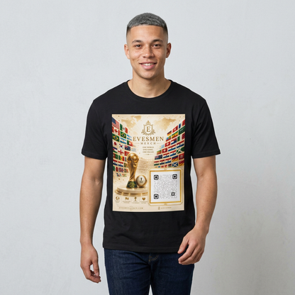 Global Football Flags Graphic Tee 2026 Soccer World Championship Commemorative T-Shirt