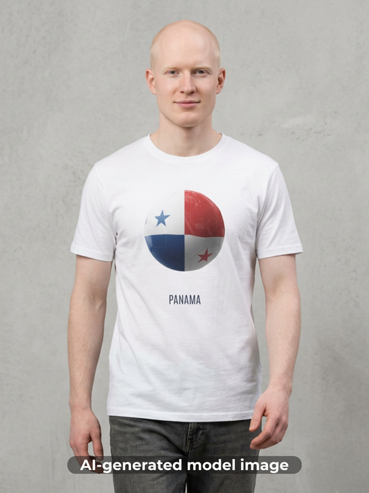 Panama Football Flag Minimalist Graphic T-Shirt Los Canaleros Soccer Design Tee