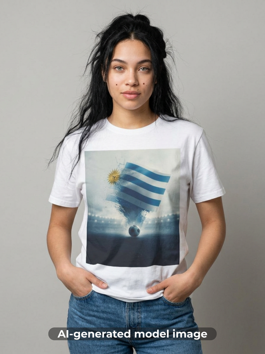 Uruguay Football Flag Epic Stadium T-Shirt – Vintage Soccer Fan Tee