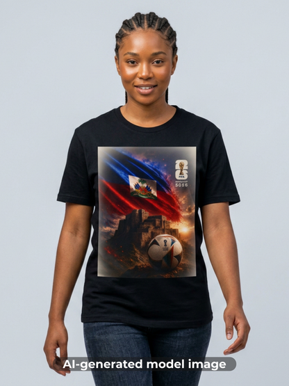 Haiti Football Flag T‑Shirt — 2026 Soccer Tribute Fan Tee
