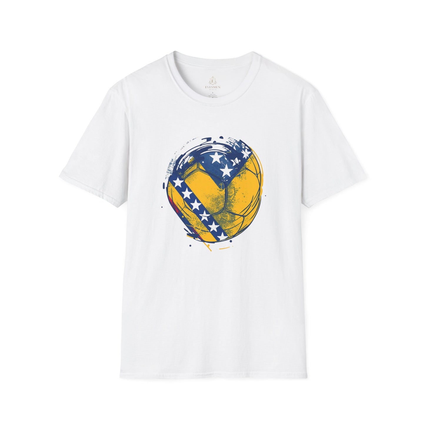Bosnia Herzegovina Soccer Heart T-Shirt – Flag Football Fan Tee
