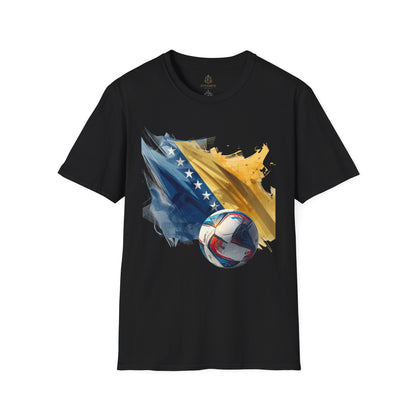 Bosnia and Herzegovina Football Flag Abstract T-Shirt Zmajevi Soccer Graphic Tee