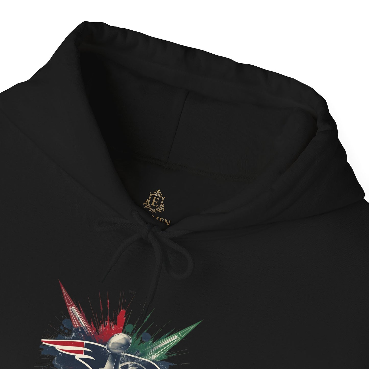 Iconic Football Rivalry Split Logo Hoodie Football Pullover Jacket