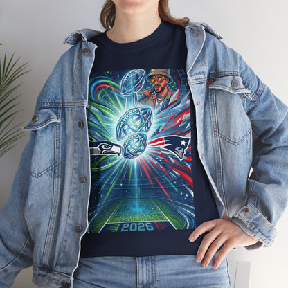 Legendary Championship Matchup Art T-Shirt Football Big Game Poster Tee