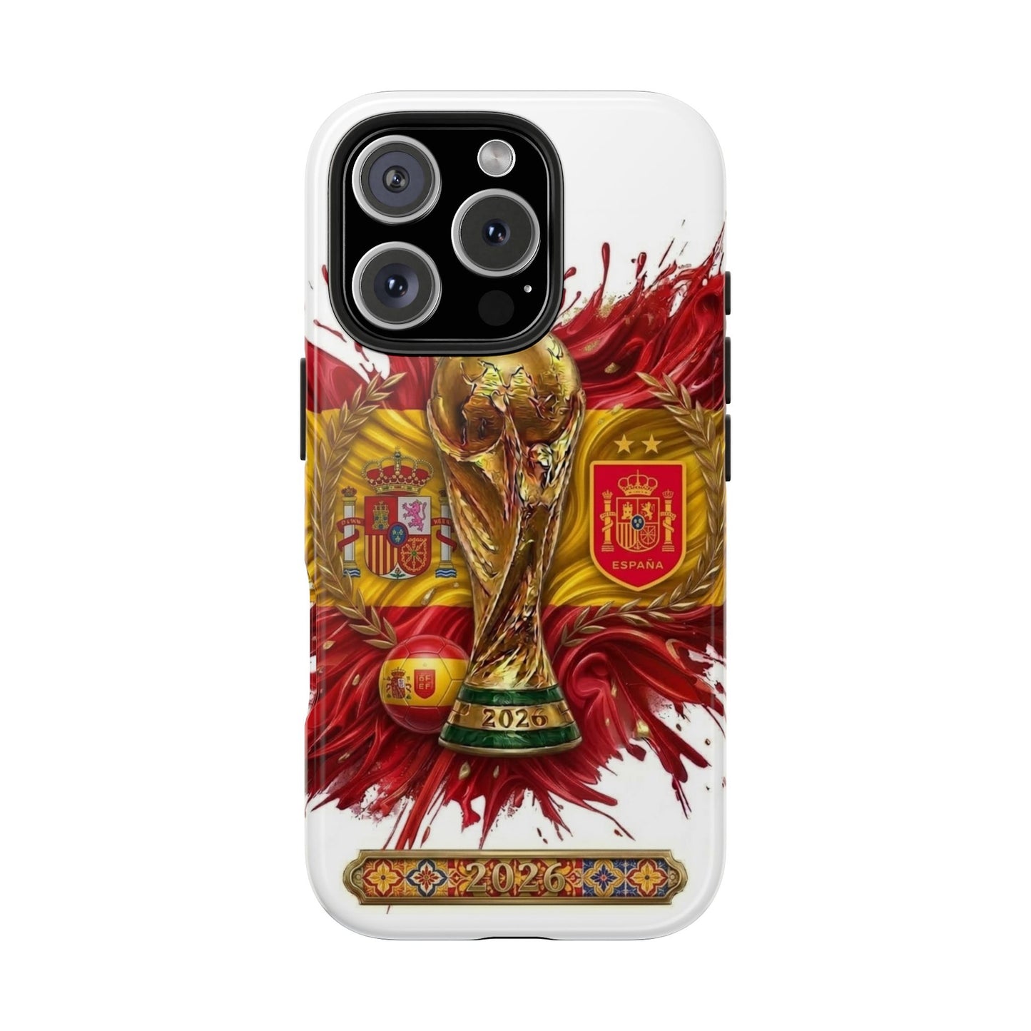 Spain Soccer 2026 Football Tough Phone Protective Case