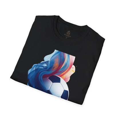 Cape Verde Football Fluid Smoke T-Shirt Abstract Blue Sharks Soccer Tee