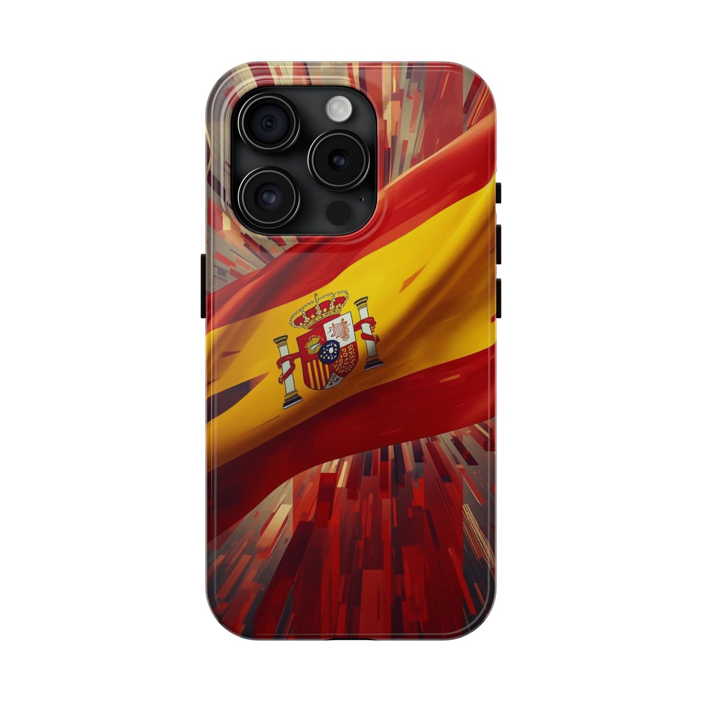 Spanish Flag Tough Phone Case — Shockproof Protective Case with Spain Crest