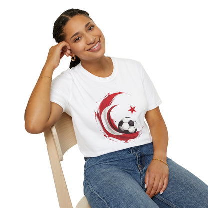Turkey Football Pride T-Shirt Dynamic Grunge Crescent & Star Fan Tee