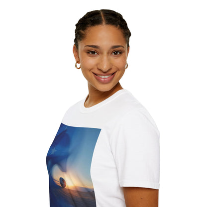 Cape Verde Flag Football T-Shirt — Blue Flag Soccer ball Graphic Tee