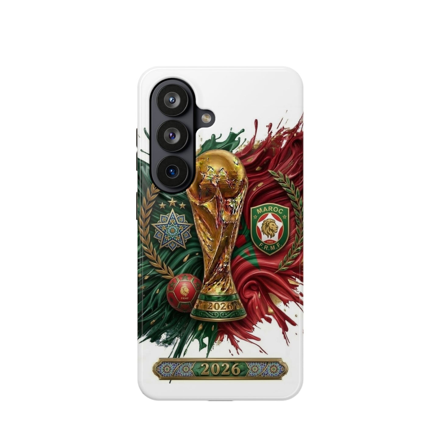 Moroccan 2026 Soccer Football Phone Case Impact‑Resistant Cover