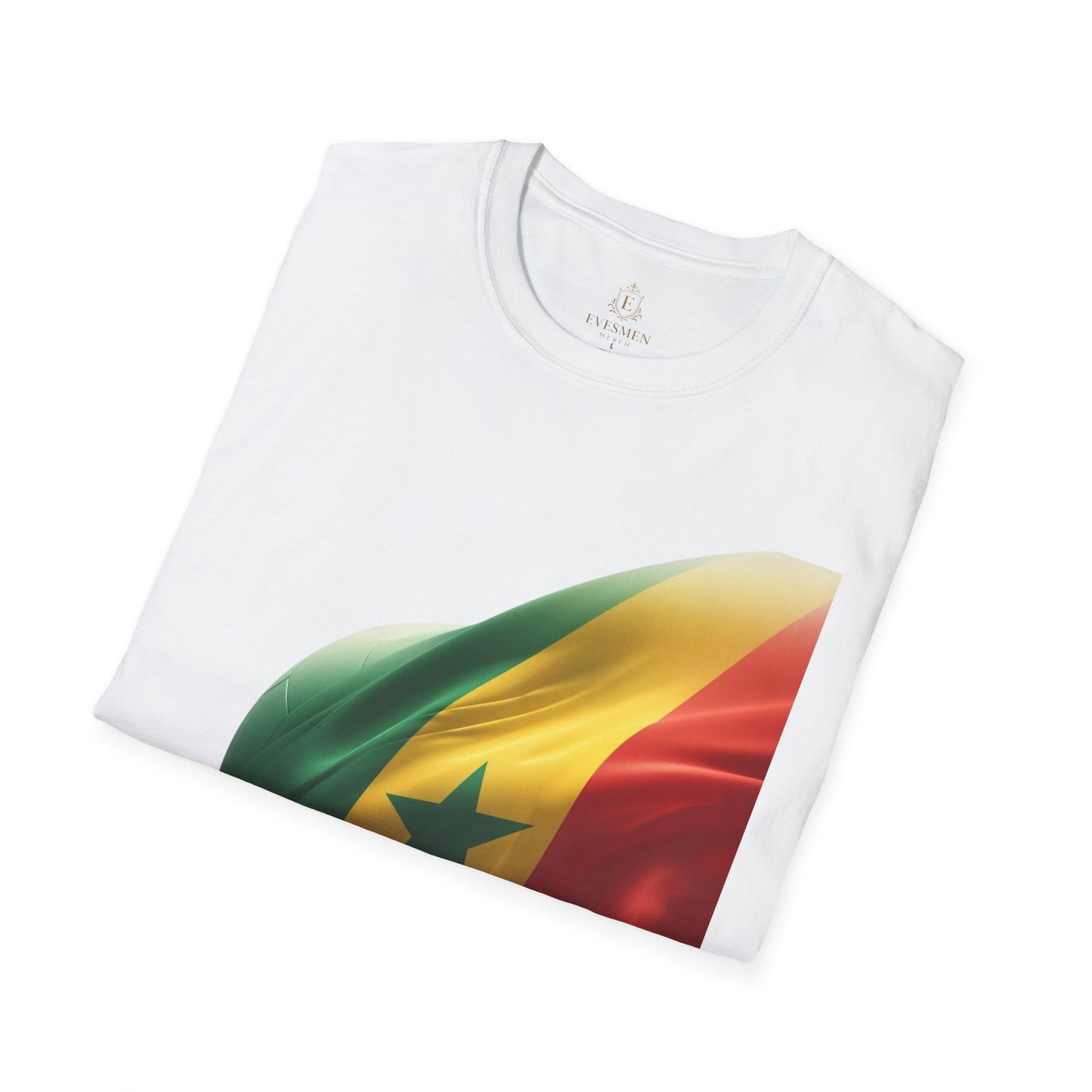 Senegal Waving Flag Soccer Tee Lions of Teranga Pan-African Football Fan T-Shirt