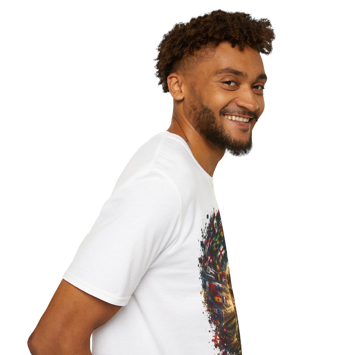 World Cup 2026 Global Flags T-Shirt Cinematic International Flags Fan Tee