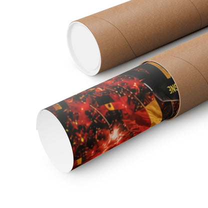 Belgium Soccer Red Devils Commemorative Wall Art Poster