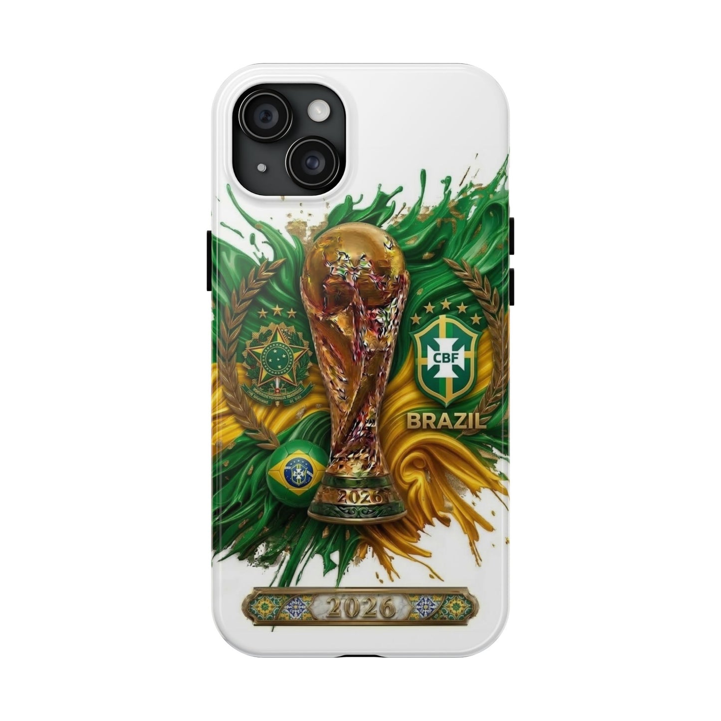 Brazil 2026 Soccer Tough Phone Case — Protective Fan Cover