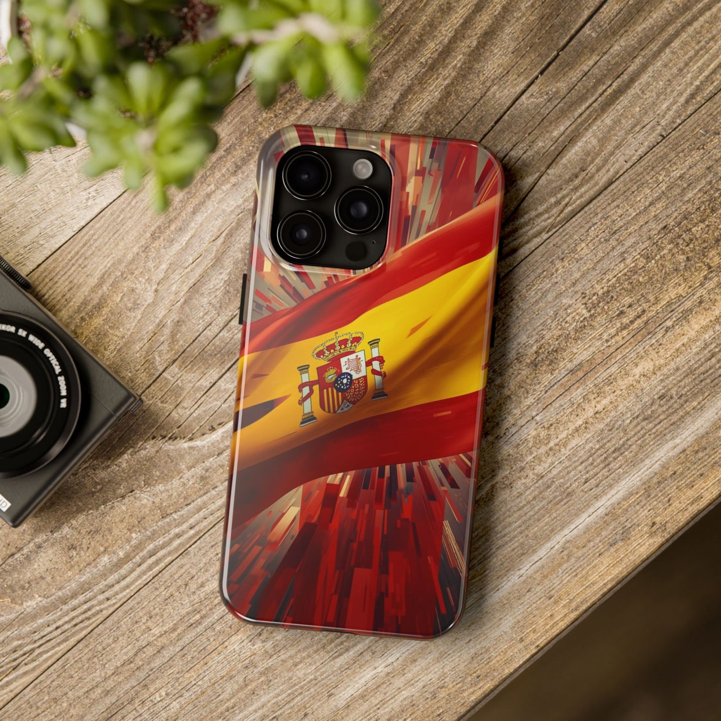 Spanish Flag Tough Phone Case — Shockproof Protective Case with Spain Crest