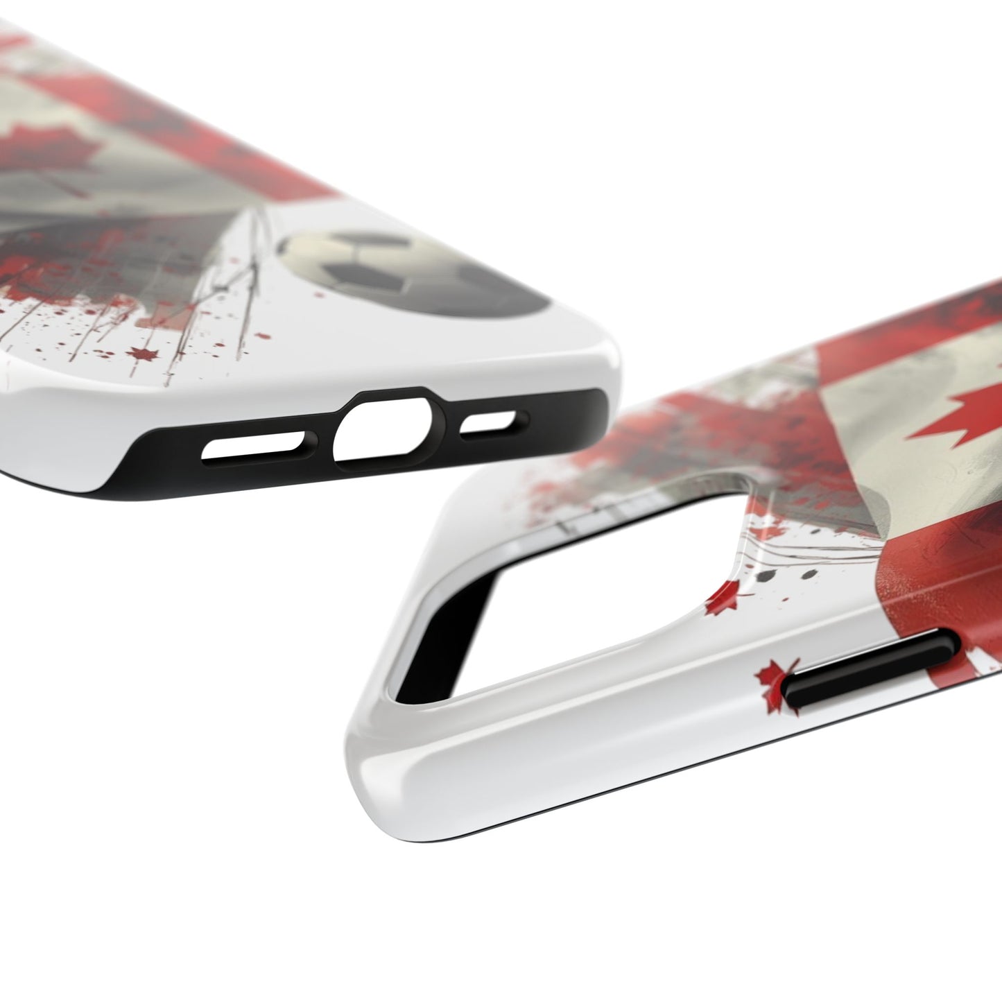 Canadian Flag with Soccer Ball Phone Protective Case Cover