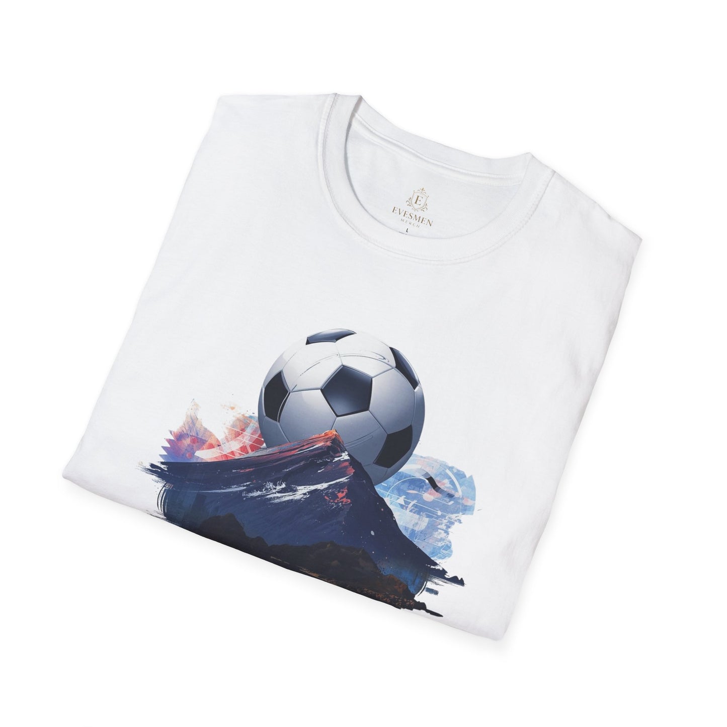 New Zealand Football Mountain T-Shirt — Majestic Landscape Soccer Design Tee