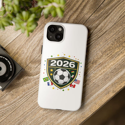 2026 Soccer Match Day Phone Protective Case Soccer Badge Design