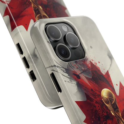 Canada Flag Soccer Fan Phone Protective Case Cover