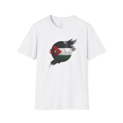 Jordan Football Flag Graphic T-Shirt Abstract Al-Nashama Soccer Tee