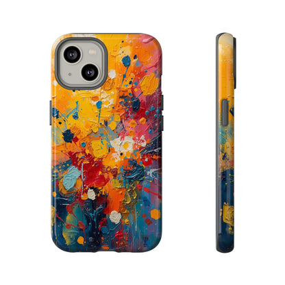 Abstract Color Splash Phone Case — Vibrant Paint Splatter Protective Cover
