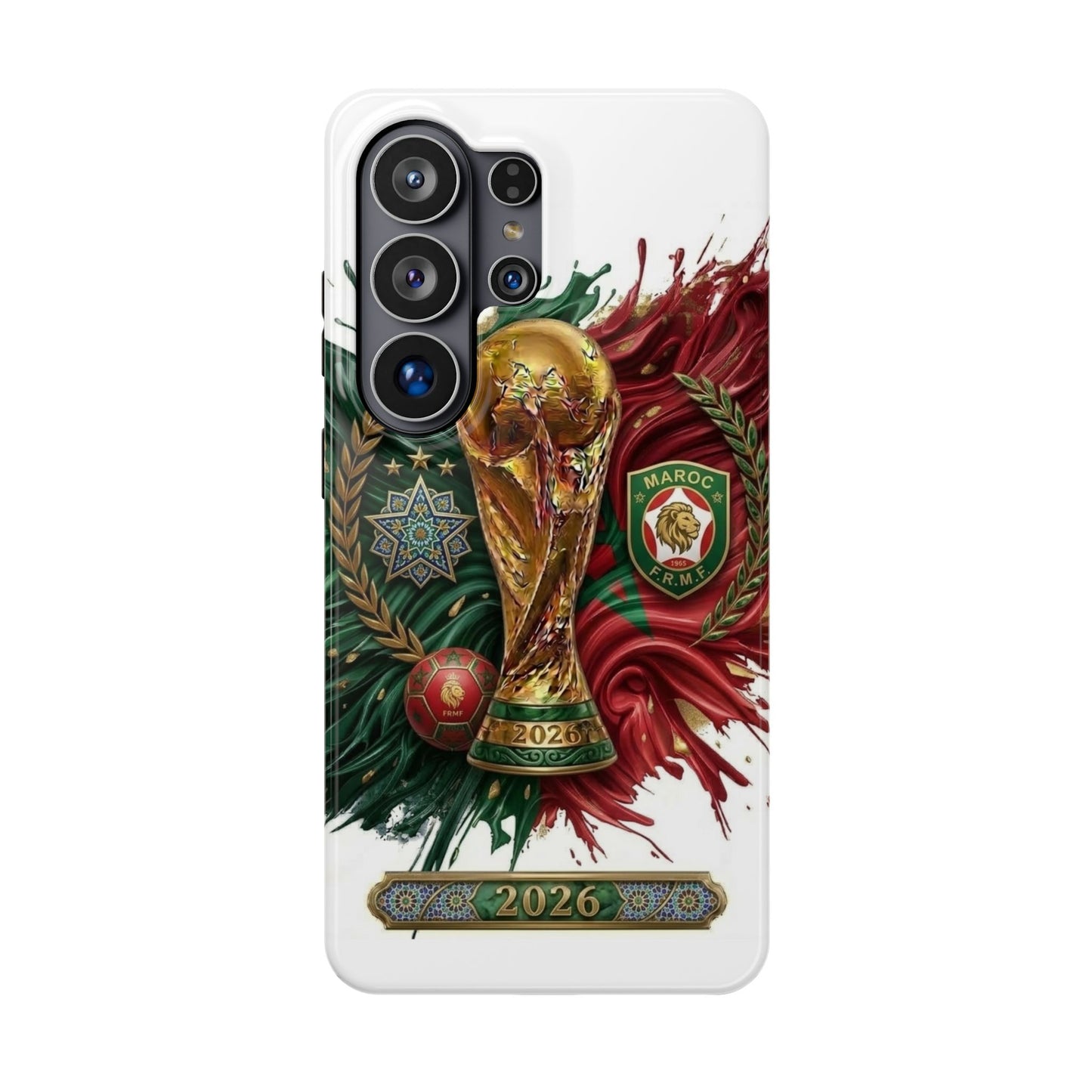Moroccan 2026 Soccer Football Phone Case Impact‑Resistant Cover