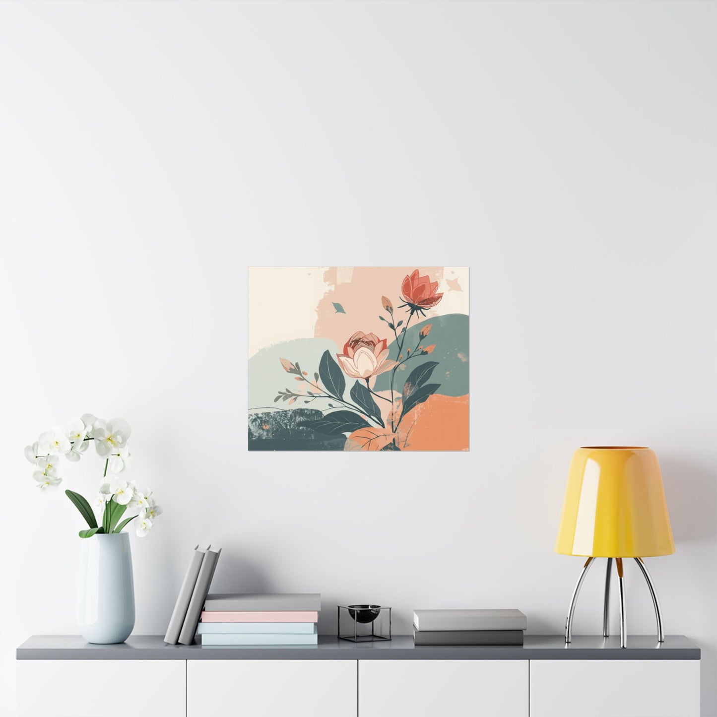 Floral Botanical Poster – Matte Horizontal Wall Print