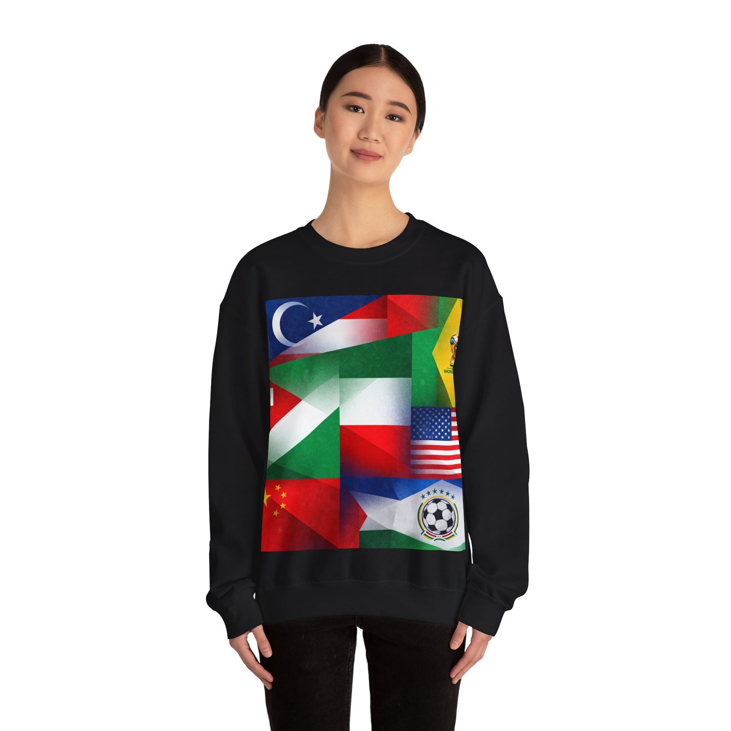 World Flags Soccer Crewneck Sweatshirt — Soccer Fan Pullover
