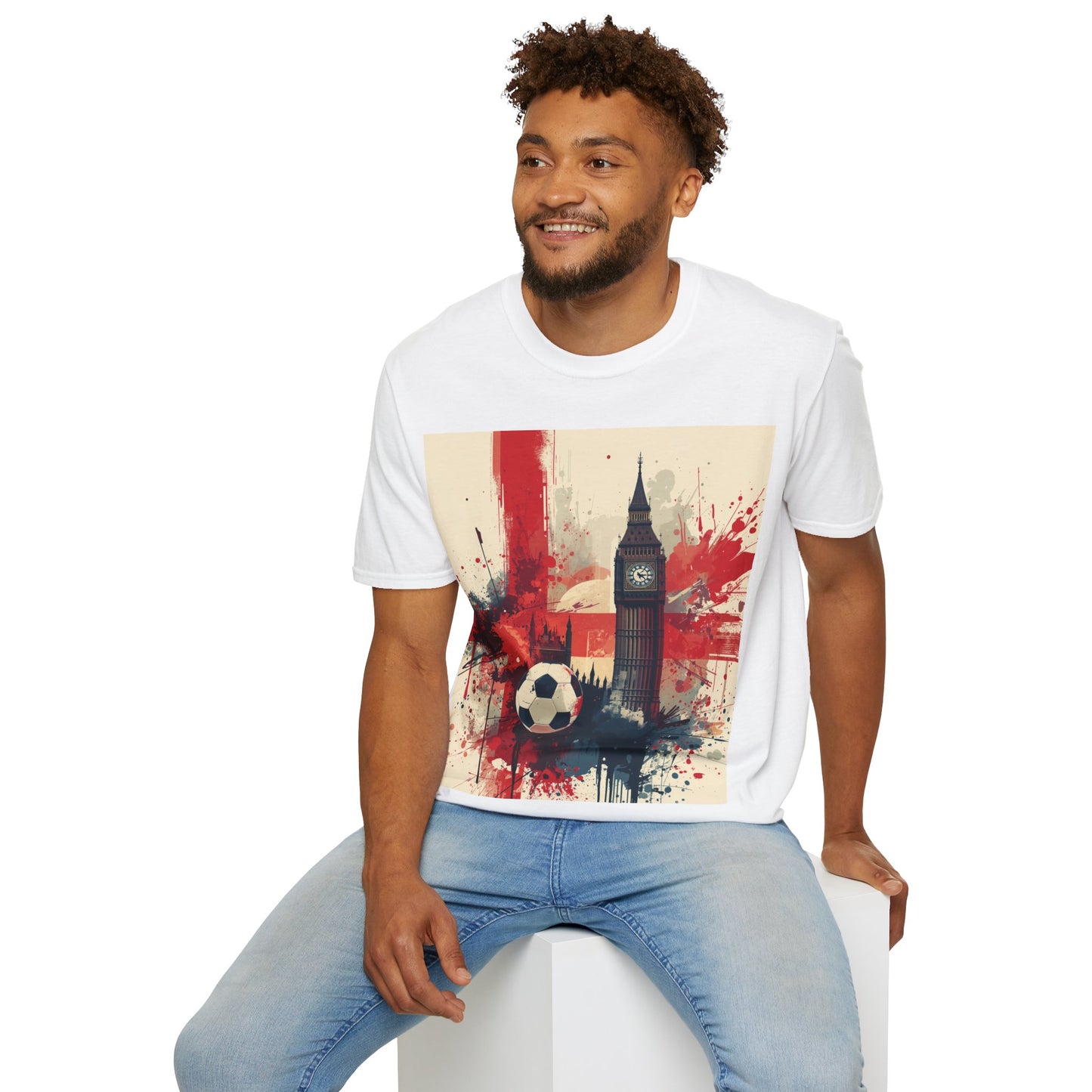 England Football Graphic T-Shirt — Big Ben & Union Flag Soccer Tee
