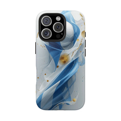 Argentina Soccer Flag Phone Case — Tough Protective Football Design