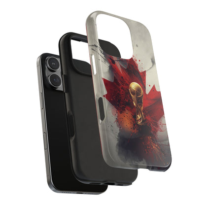 Canada Flag Soccer Fan Phone Protective Case Cover