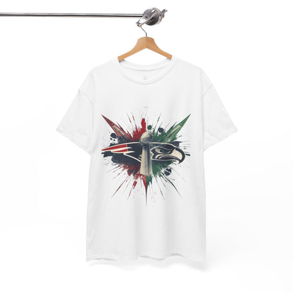 Legendary Championship Matchup Splatter Logo T‑Shirt Football Big Game 2026