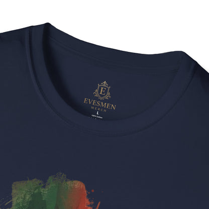 Portugal Football Flag Paint Splash T-Shirt Seleção Soccer Graphic Tee