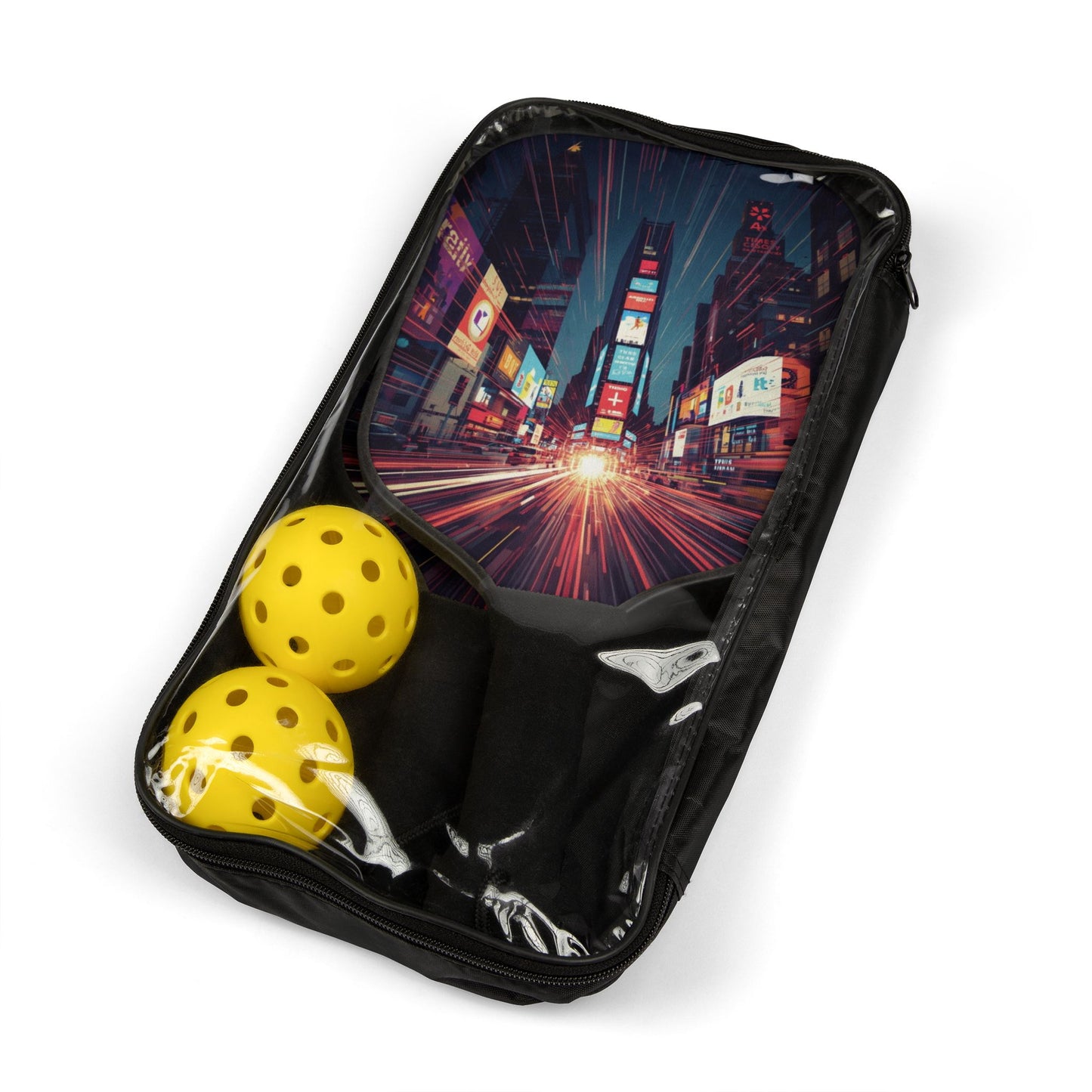 Pickleball Paddle Set – City Lights Design Paddle Kit with Two Balls