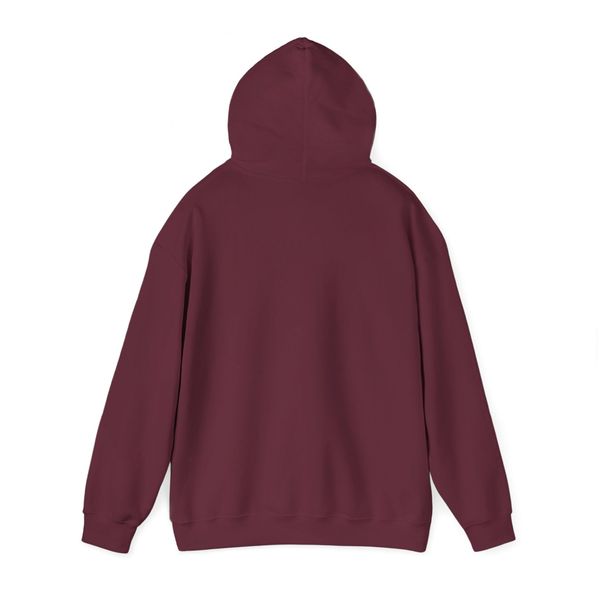 Maroon hoodie on a white background